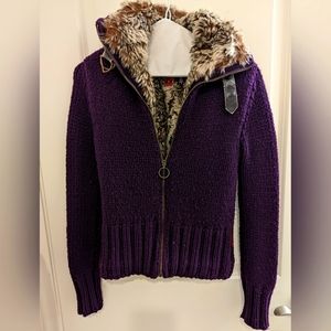 Miss Sixty faux fur jacket size Small